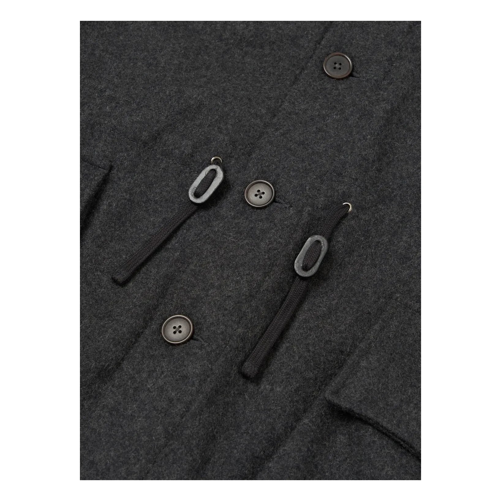 Universal Works - Parka Boston de lana | Gris oscuro