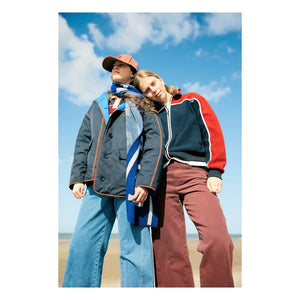 Chaqueta de gofre con cremallera Indee | Azul Marino