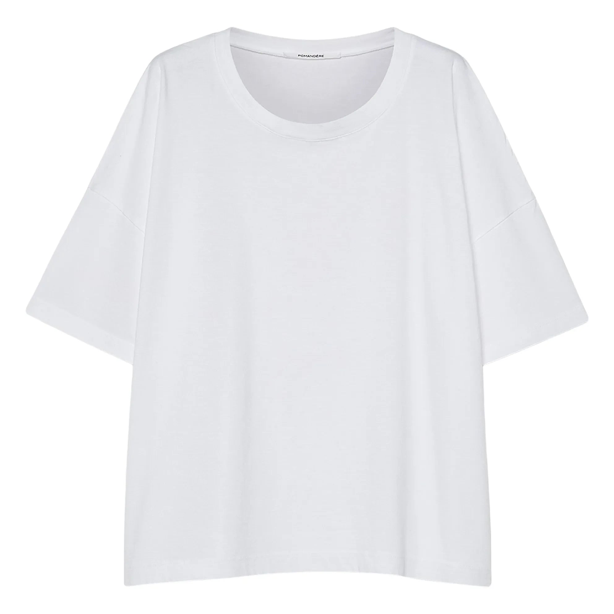 Pomandère - Camiseta de punto de algodón | Blanco