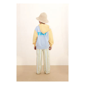 Tinycottons - Sudadera con capucha de algodón orgánico color block | Verde