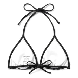 Smallable Woman - Top de traje de baño a cuadros Elsa | Negro