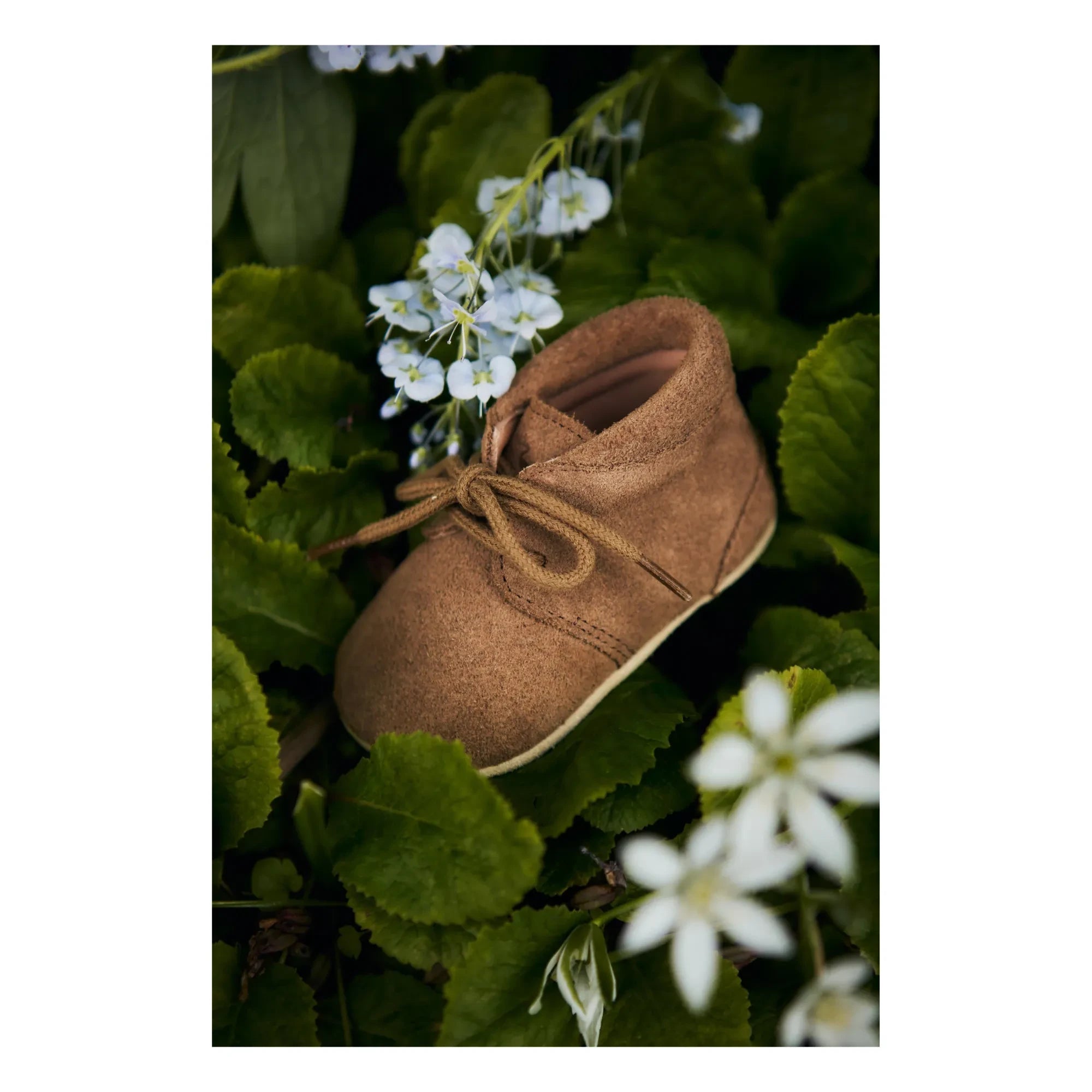 Petit Nord - Zapatillas de cuna de ante | Marrón