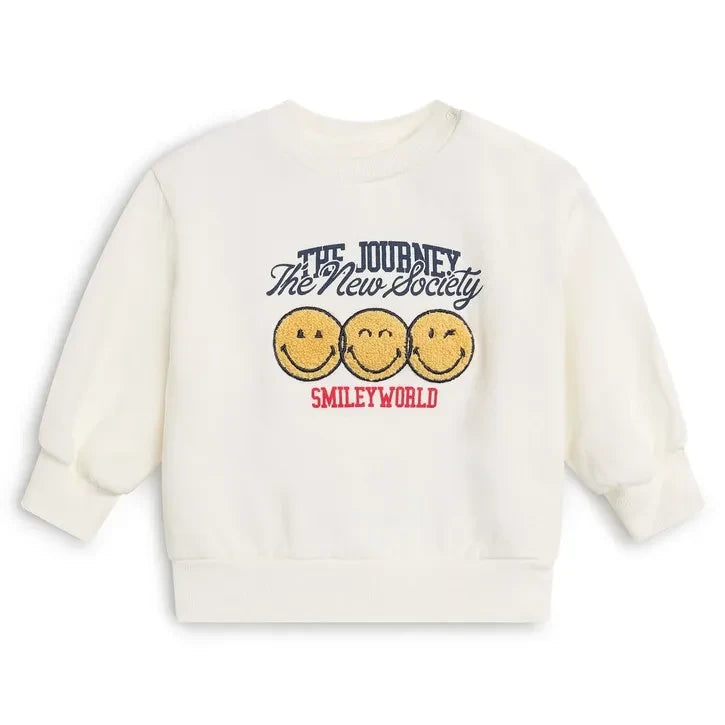 Sudadera The New Society - Baby Smile | Blanca