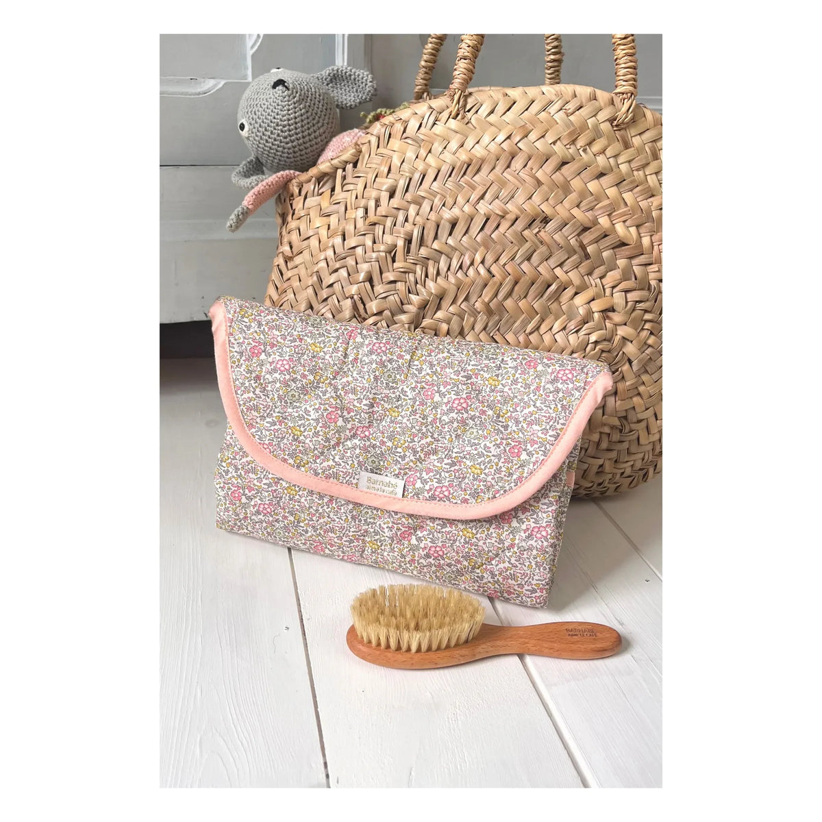 Barnabé aime le café - Cambiador de viaje Juliette | Blanco