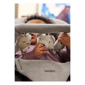BabyBjörn - Arnés para hamaca Soft Friends | Gris arena