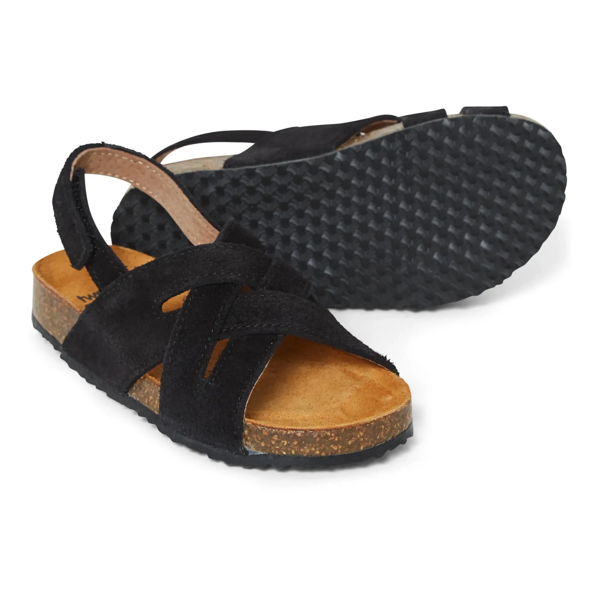 Pèpè - Sandalias trenzadas de ante sueco - Two Con Me | Negro