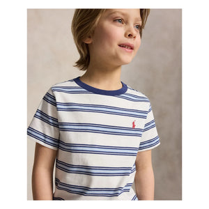 Ralph Lauren - Camiseta de rayas con logo | Azul