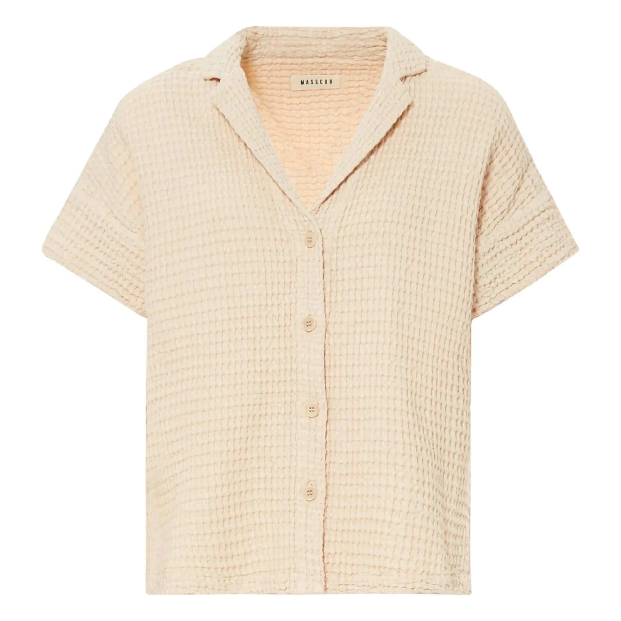 Masscob - Camisa de algodón y lino Laguna | Crudo