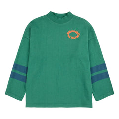 Bobo Choses - Camiseta de cuello alto de algodón orgánico Tic Tac Toe | Verde