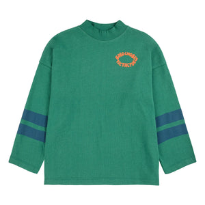 Bobo Choses - Camiseta de cuello alto de algodón orgánico Tic Tac Toe | Verde