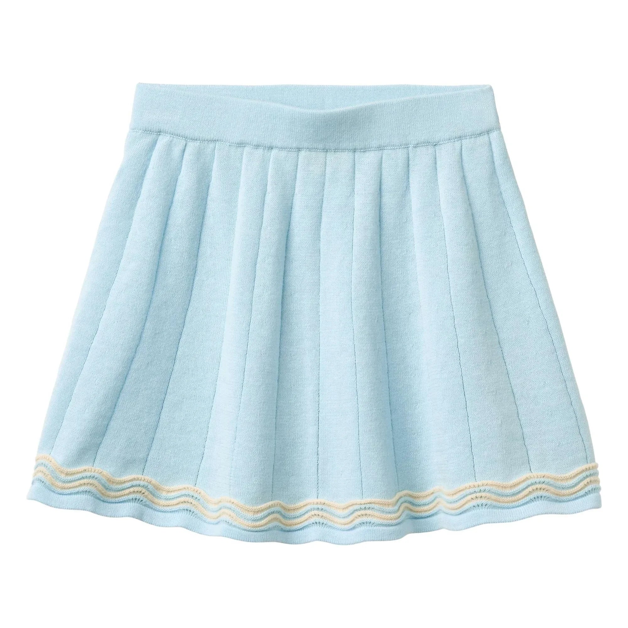Copenhagen Colors - Falda de tenis de algodón orgánico de punto | Azul hielo