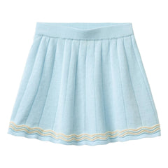 Copenhagen Colors - Falda de tenis de algodón orgánico de punto | Azul hielo