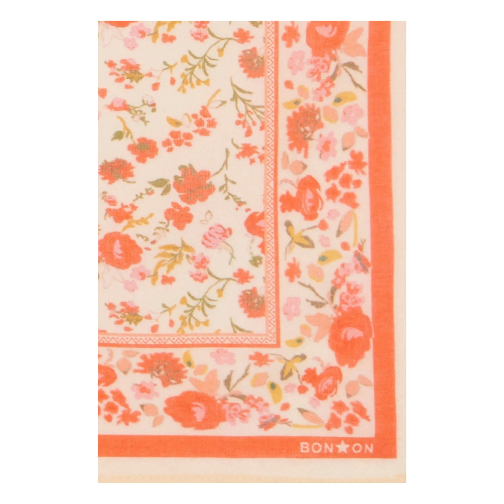 Bonton - Foulard con estampado floral Foulindienne | Rojo