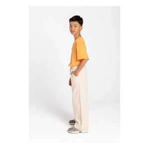 Smallable Kid - Pantalón de pernera ancha Burt | Crema