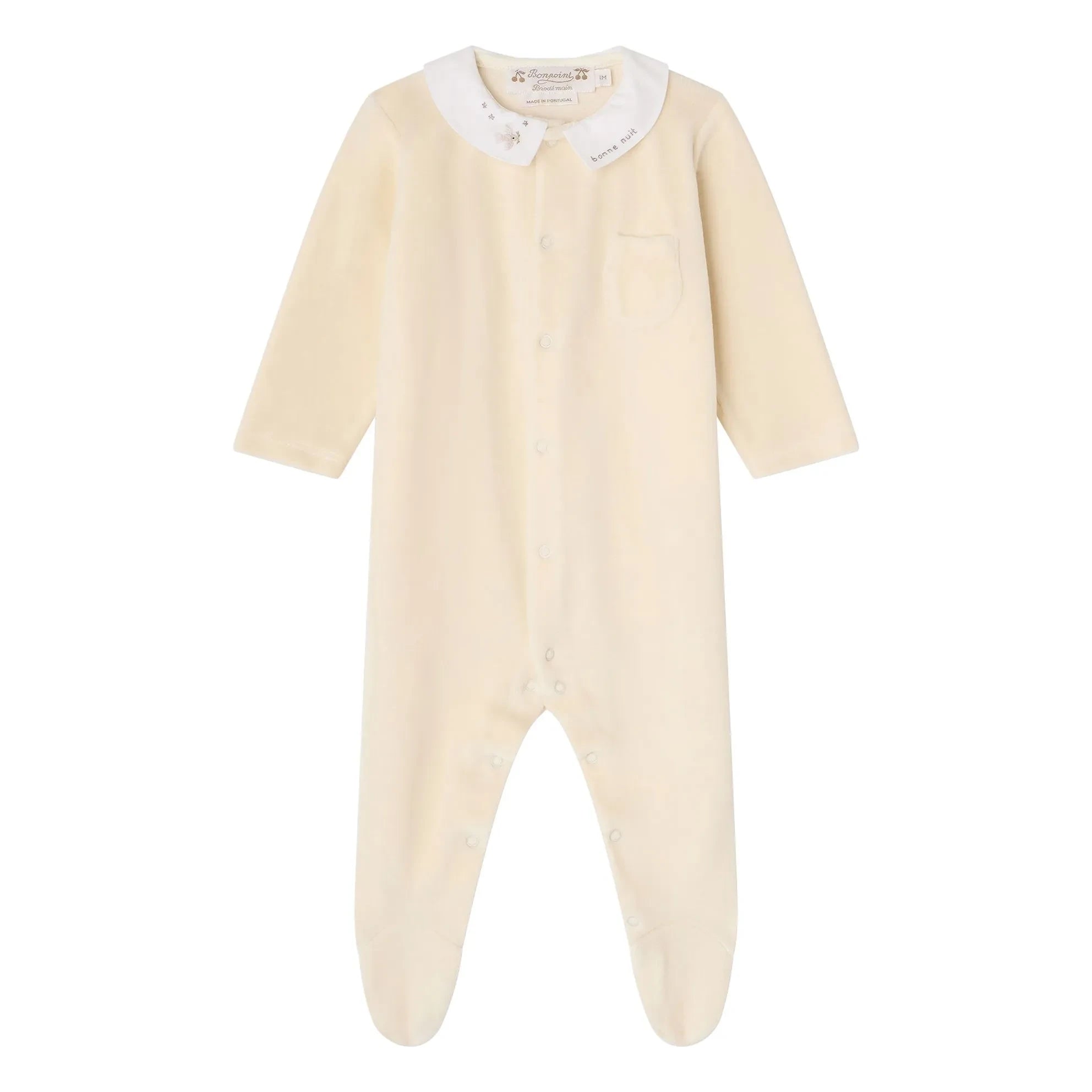 Bonpoint - Pijama de algodón orgánico Tilouan | Chalk