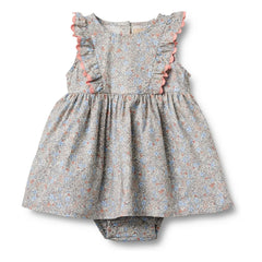 Wheat - Vestido Safia estampado con bies | Azul claro