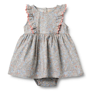 Wheat - Vestido Safia estampado con bies | Azul claro