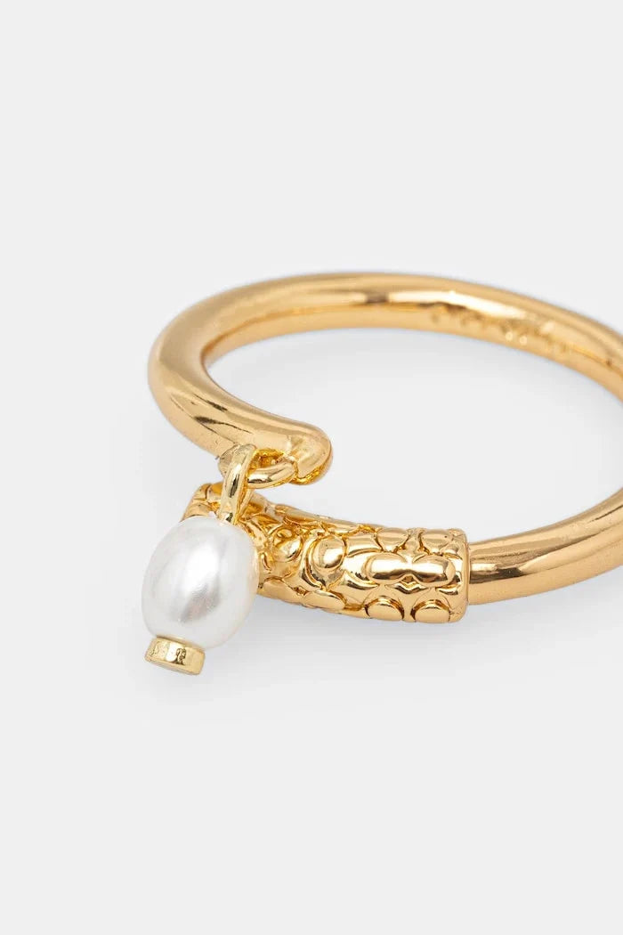 Anillo de mujer metálico Coach
