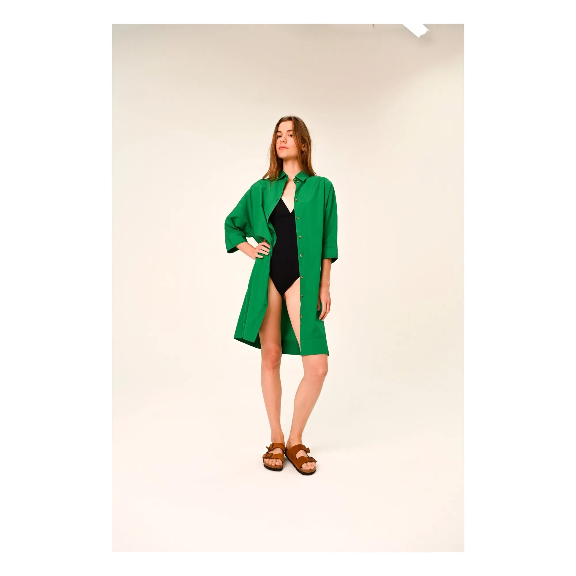 Sacrécoeur - Vestido Giulietta Popeline | Verde