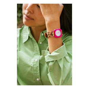 Mini Kyomo - Leopard Watch - Mini Kyomo x Taxi Brousse | Marrón