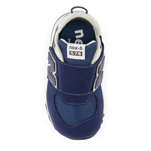 New Balance - 574 New-B Zapatillas con Cierre de Velcro | Azul Marino