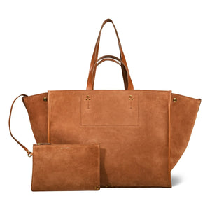 Jérôme Dreyfuss - Bolso de mano Léon M Velvet crust | Caramelo