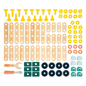 Janod - Brico'Kids Barril - 100 piezas