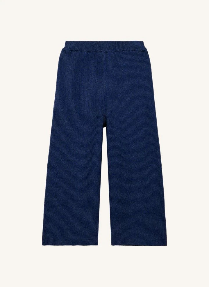 Louise Misha - Pantalones de lana de pernera ancha Salia | Azul marino