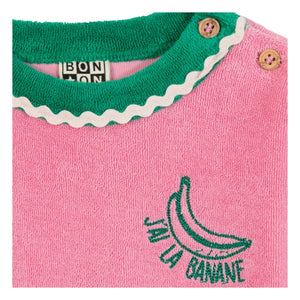 Bonton - Livia Bebé Esponja Camiseta | Rosa caramelo