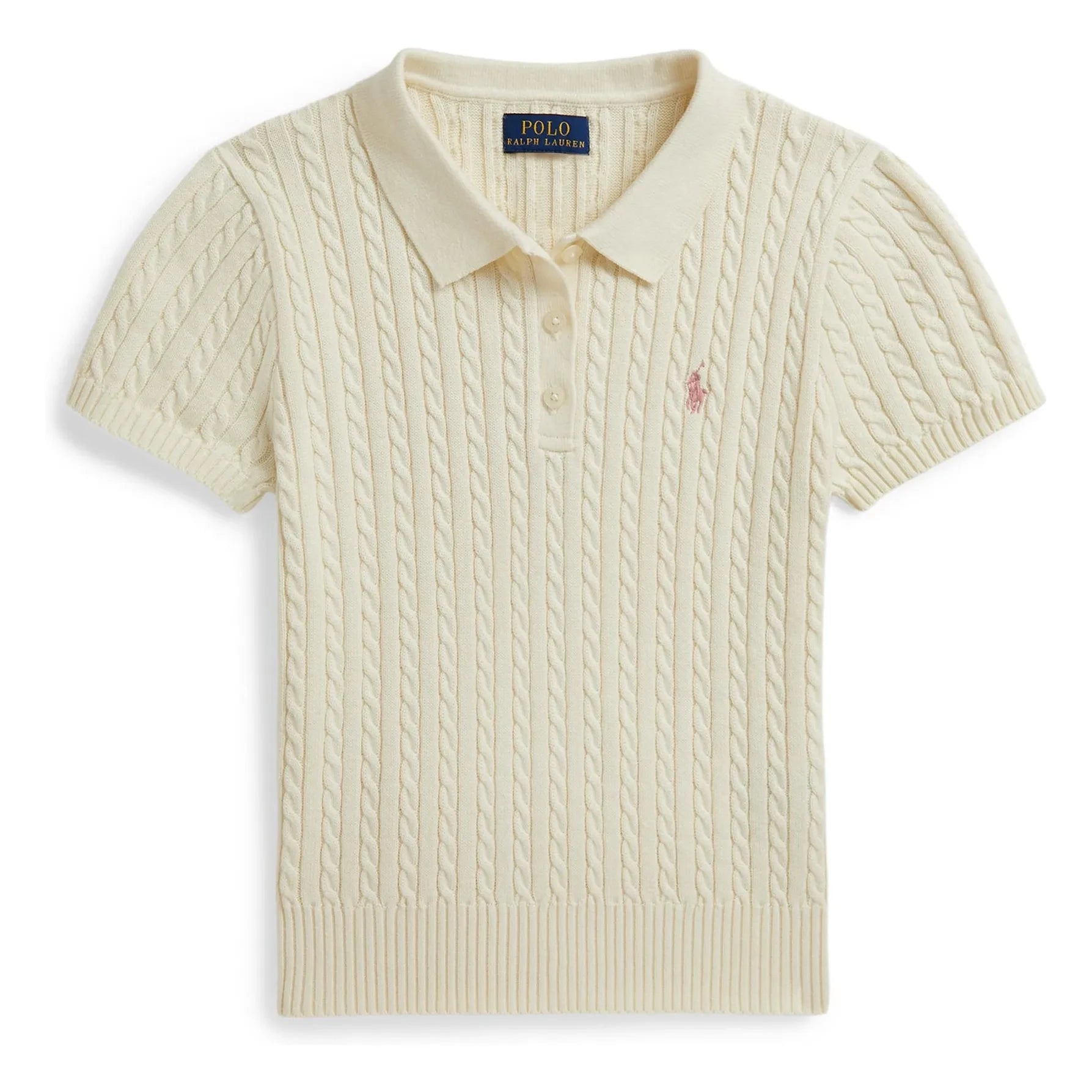 Ralph Lauren - Polo de punto fino | Crema