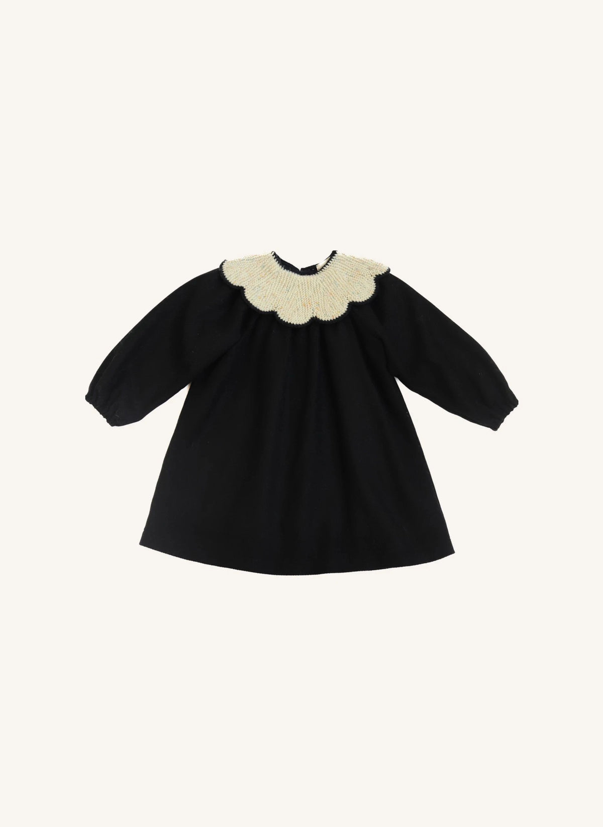 Kalinka - Vestido de lana merino Laura | Negro