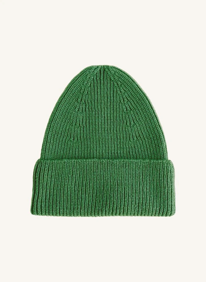 Hvid - Gorra Fonzie de lana merino | Verde