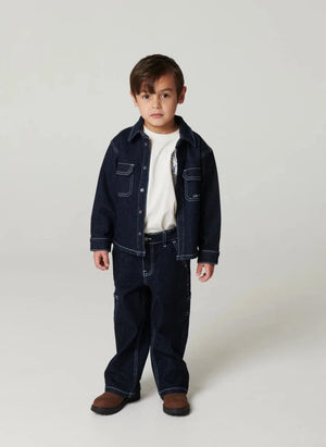 Copenhagen Colors - Organik Pamuk Denim Gömlek | Koyu Mavi