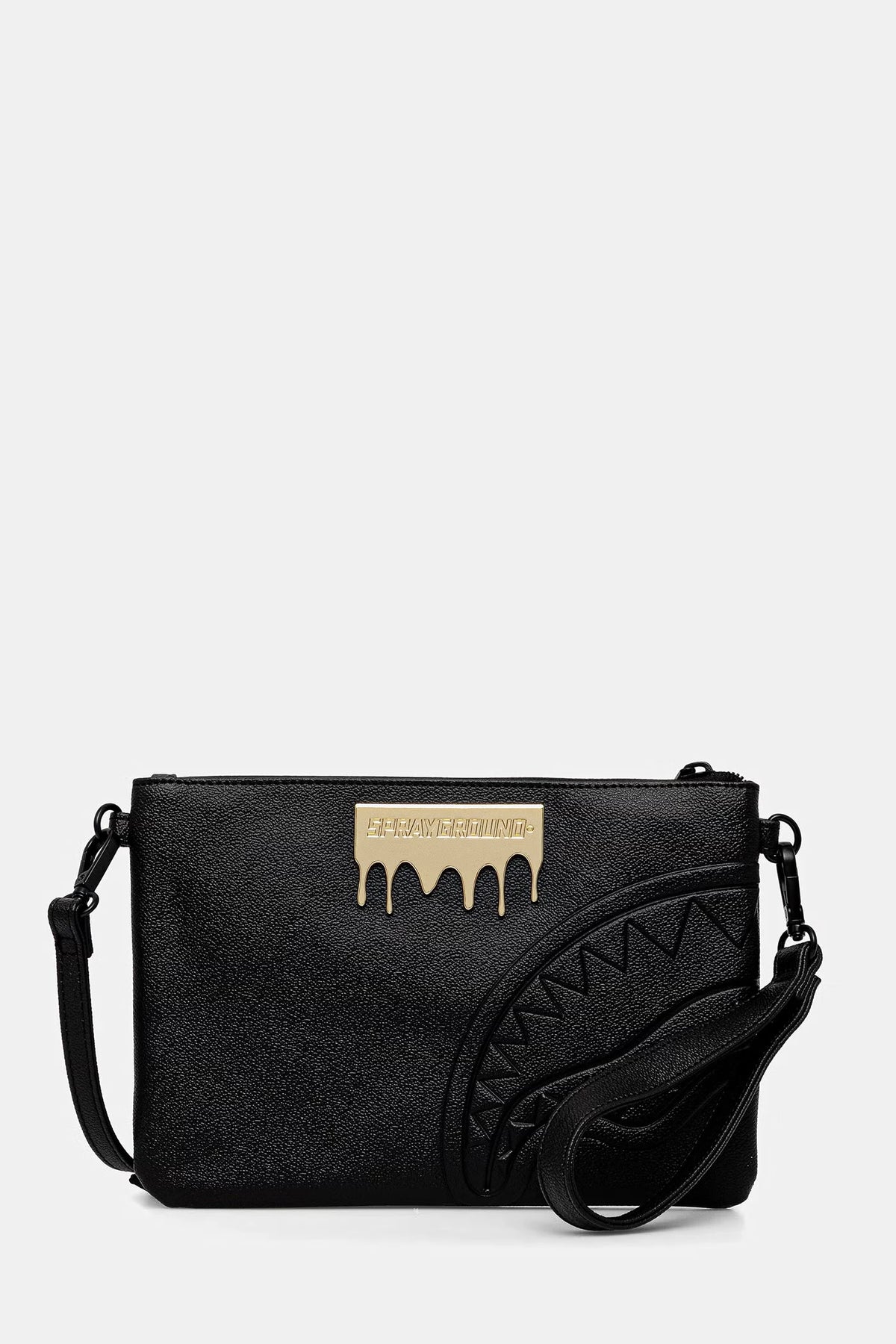 Sprayground - Bolso de hombro de cuero sintético negro 910B9044NSZ