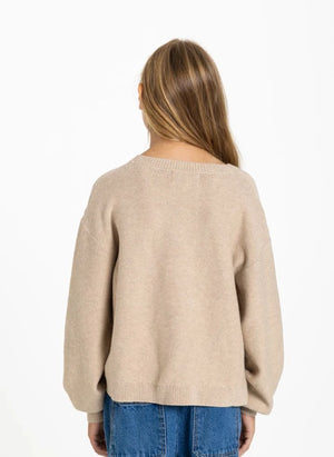 Smallable Kid - Shelly Pocket Kiss Suéter de Lana | Crema