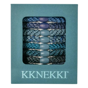 Bon Dep - Juego de gomas para el pelo Kknekki Arctic Edition de 8 unidades | Azul hielo