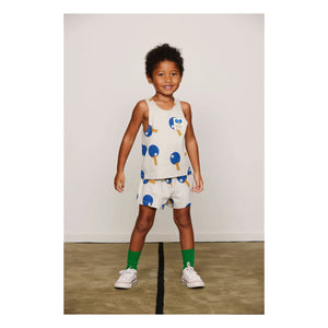 Mini Rodini - Pantalones cortos de ping pong de algodón orgánico | Gris