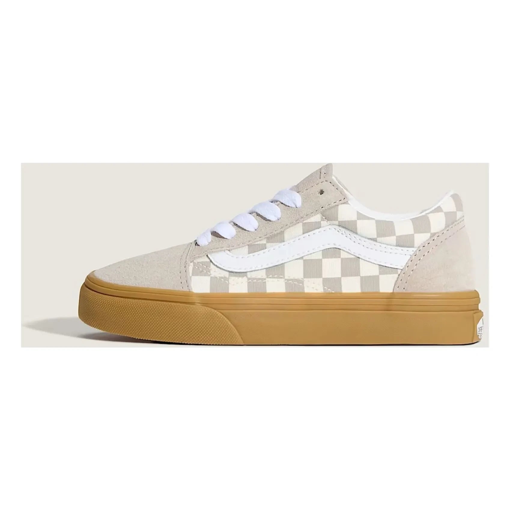 Vans - Cordones de zapatillas Old Skool Gum Check | Oatmeal