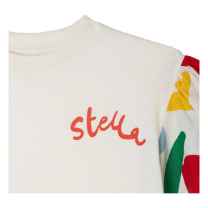 Stella McCartney Kids - Camiseta Stella Fleuri | Marfil