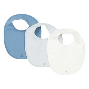 Bonpoint - Set de 3 baberos | Azul claro