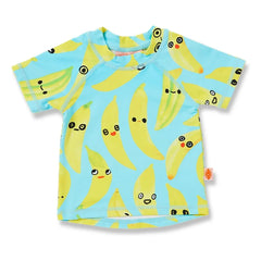 Halcyon Nights - Camiseta de baño anti-UV Banana de Fibras Recicladas | Turquesa