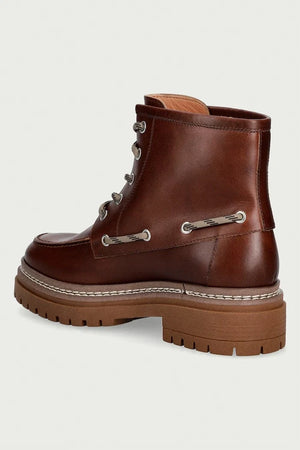 Botín de cuero Weekend Max Mara para mujer