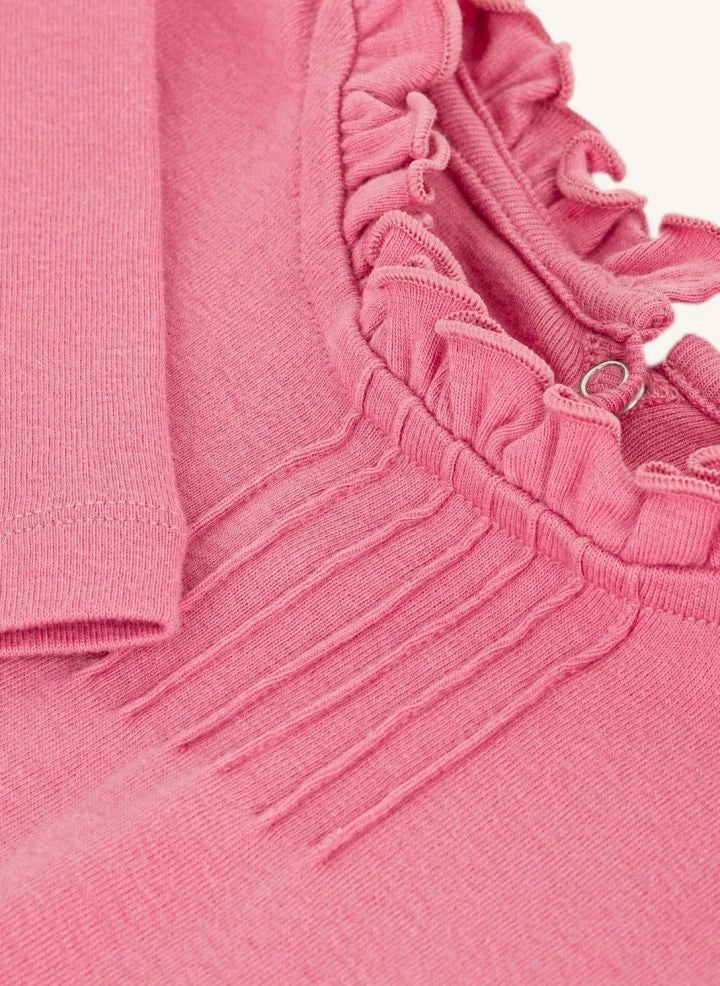 Petit Bateau - Camiseta con cuello de algodón orgánico | Rosa