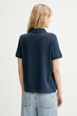 Camiseta de cuello de algodón y elastano para mujer Marc O'Polo