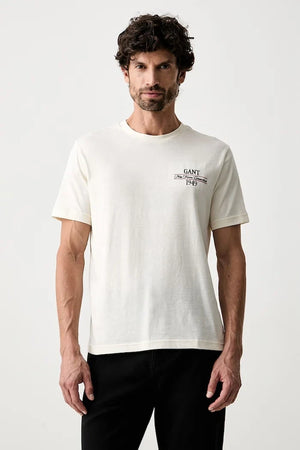 Camiseta de algodón para hombre Gant