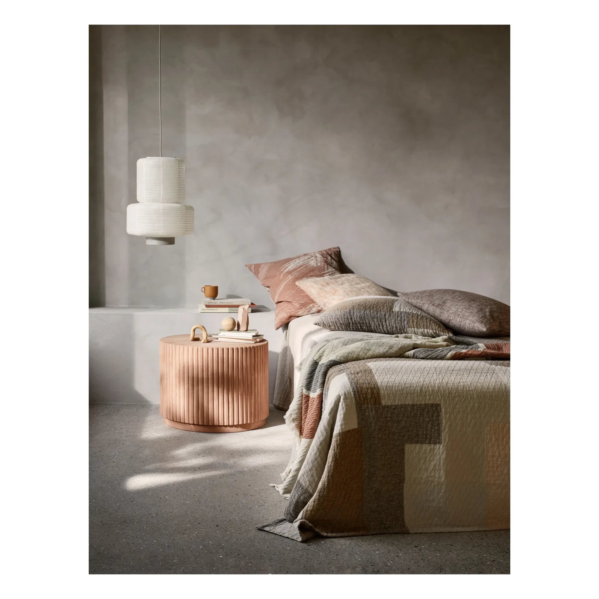 Broste Copenhagen - Lámpara colgante de papel William | Blanca