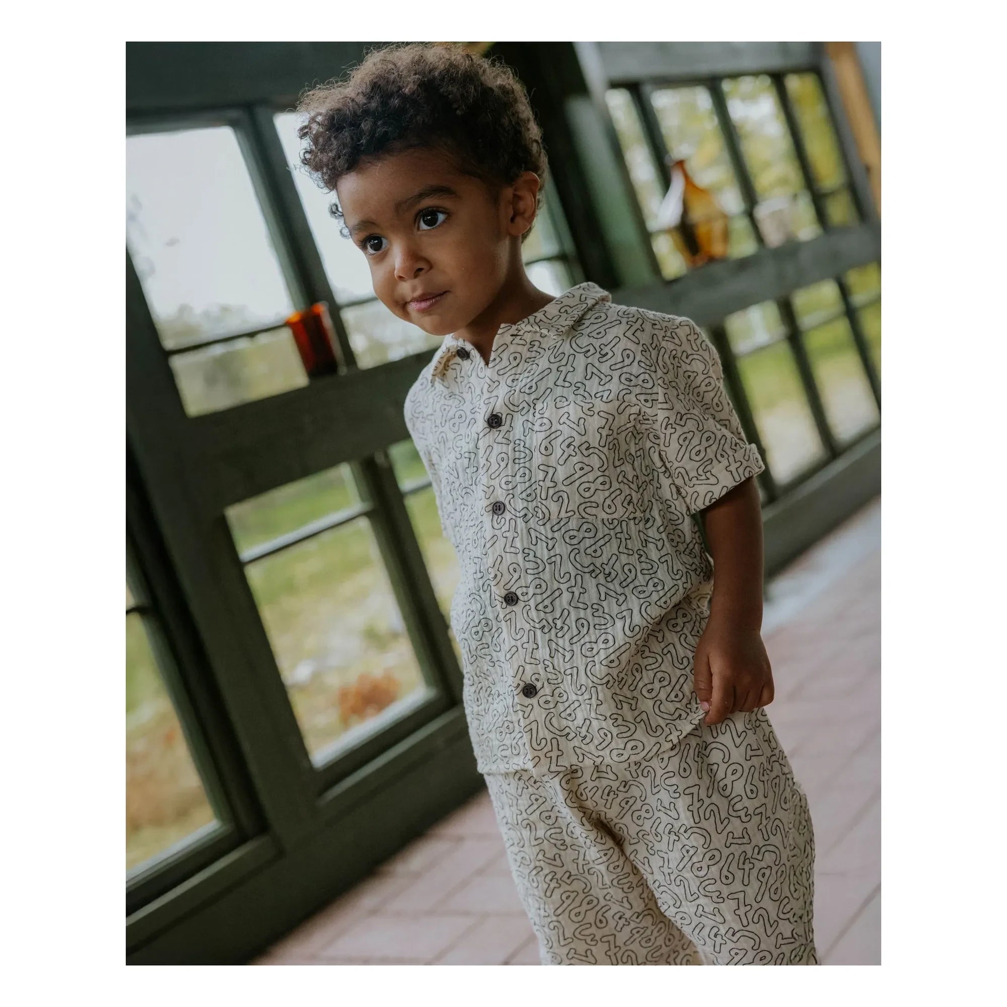 Fliink - Camisa Elmo Numbers | Crudo