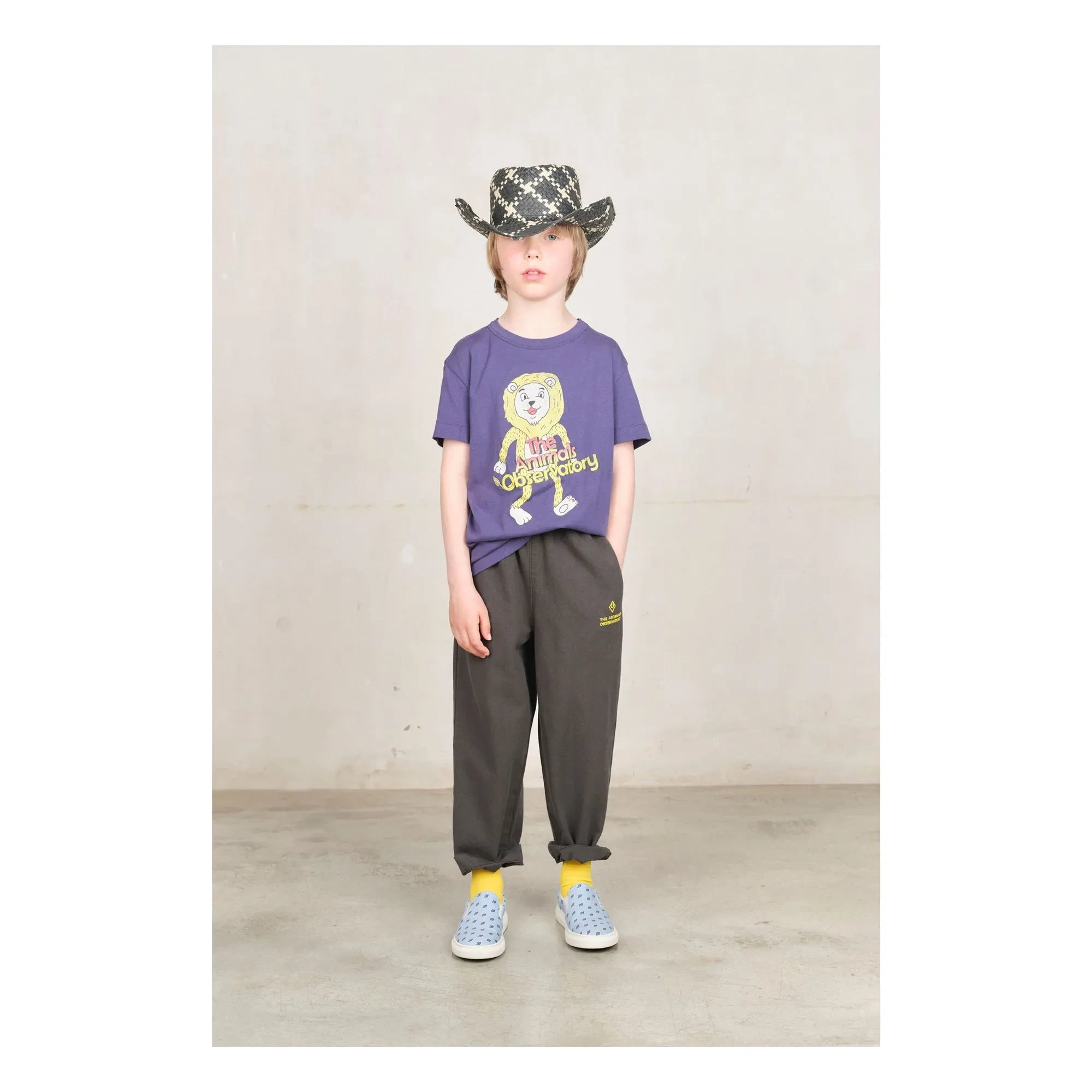 The Animals Observatory - Camiseta Rooster Lion | Azul marino