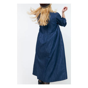 Lollys Laundry - Aliya Denim Pamuk Elbise | Lacivert