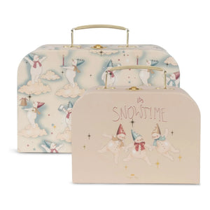 Konges Sløjd - Que nieve pequeñas maletas de cartón - Set de 2 | Beige